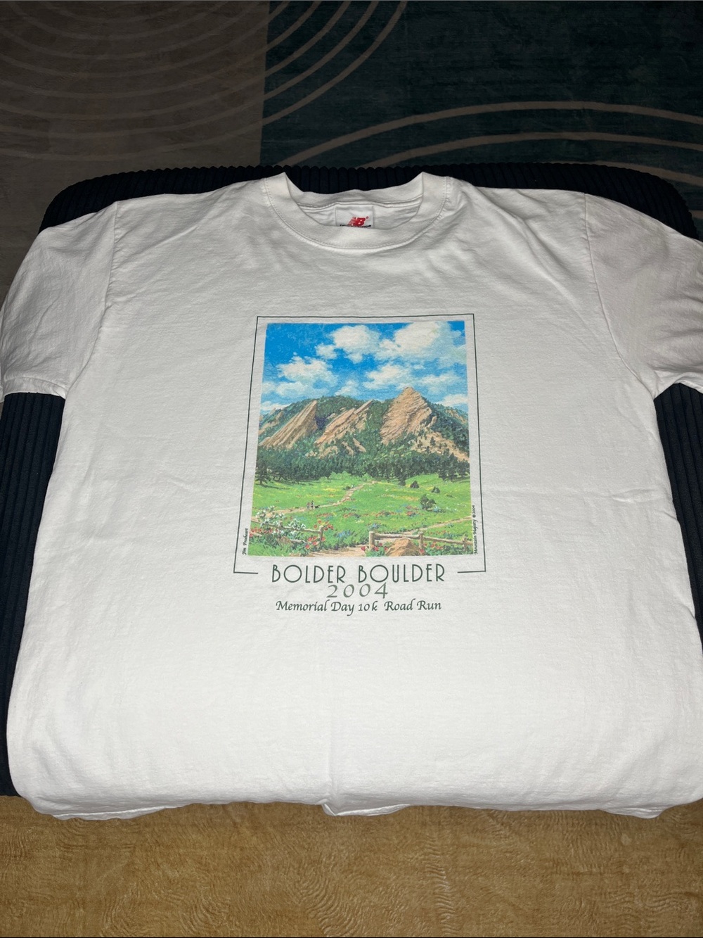 Vintage Bolder Boulder 2004 Memorial Day 10K Road Run T shirt